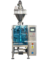 Machine d'emballage verticale automatique à vis sans fin électrique pour produits alimentaires en poudre, sachets/sacs en plastique, 2000 BPH, 220V, 1 an de garantie