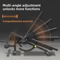 Banc de fitness pliable multifonctionnel pour les sit-ups et les press d'haltères avec réglage plat et incliné pour salle de sport commerciale