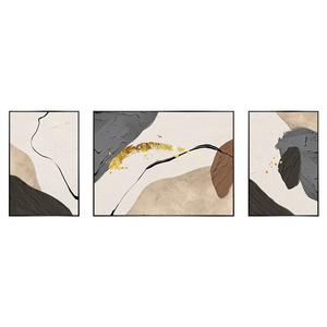Simplicity Abstract Design Living Room Decoration Triptych <b>Frame</b> <b>Painting</b> Wall Art Crystal Porcelain <b>Painting</b> House Decor Luxury - Product Image 4