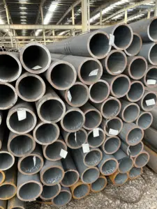 Aço carbono preto tubo de aço sem costura API 5L GrB x42 x52 x60 alta qualidade linha tubo embalagem óleo fábrica