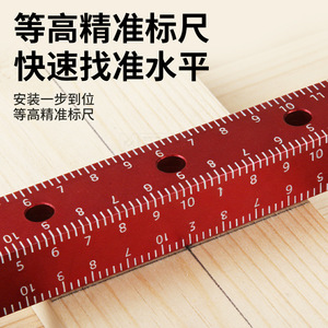 เครื่องมือติดตั้งบานพับเฟอร์นิเจอร์แม่เหล็กแรงสูง 2.5 มม. แบบสี่ด้าน ทำจากอลูมิเนียมอัลลอยด์ ยี่ห้อ Langrui - Product Image 3