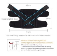Attelle de genou respirante en néoprène, réglable, à rotule ouverte, avec stabilisateur pour la sécurité sportive et le soulagement de la douleur