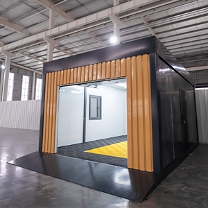 Garaje Portátil Prefabricado Profesional, Unidad de Almacenamiento de Autos Moderna <span class=keywords><strong>con</strong></span> <span class=keywords><strong>Puerta</strong></span> Enrollable <span class=keywords><strong>Automática</strong></span> y Color Personalizado - Product Image 2