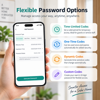Serrure Intelligente Tuya BLE avec Empreinte Digitale, Code, Bracelet, Clé et Contrôle à Distance par Application, Verrouillage Automatique pour Portes de 35-65mm – Idéale pour la Maison