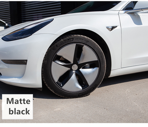 4PCS aplicable para <span class=keywords><strong>Tesla</strong></span> modelo <span class=keywords><strong>3</strong></span> 2017-2020 modelos <span class=keywords><strong>tapacubos</strong></span> modificación 18 pulgadas automóvil rueda cubierta de rueda de Model3 Accesorios - Product Image 4