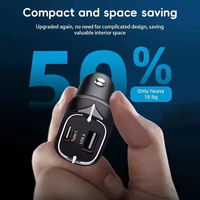 Produk Tren 2026 5V 3A Lampu LED Dual Usb Type c Port 38W PD20W QC3.0 18W Pengisi Daya Mobil Pengisi Daya Cepat Pengisi Daya Ponsel