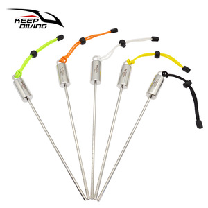 Bâton de plongée Keep Diving en acier inoxydable avec échelle, équipement sous-marin pour la plongée sous-marine - Product Image 1