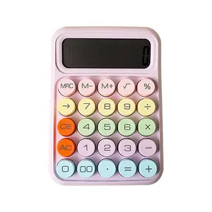 Hot Selling Stille Mechanische Toetsenbordcalculator Kleine Schattige Meisje Desktop Business Office Calculator