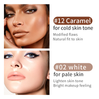 Tube longue durée 2 en 1 à haute teneur en pigments de marque privée et 12 couleurs au choix fond de teint teint correcteur de visage avec logo personnalisé