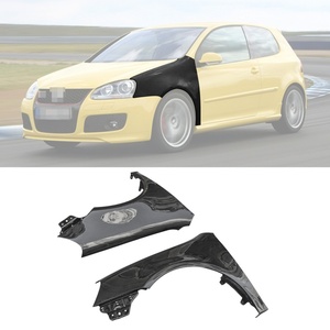 Divisores Laterales de Parachoques Delantero de Fibra de Carbono Estilo OEM, Color Negro Carbono, para Carrocería de VW Golf 5 GTI 2006-2019, Tuning Automotriz - Product Image 1