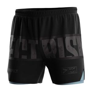 Water Repellent Fashion Gym Muscle Sublimated Compression 2 in 1 Shorts Double <b>Layer</b> Leggings - Product Image 2