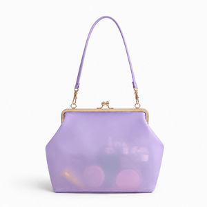 Factory Wholesale PVC Waterproof Jelly Buckle Bag Women Candy Color Handbag Large Capacity Shoulder Underarm Bag Summer <strong>Beachbag</strong> - Product Image 3