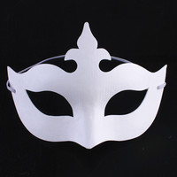 Prom White handgemalte Maske DIY Pulp männlich und weiblich Tier Beijing Opera Party Maske Halloween Design Gesichts maske