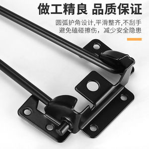 Pieds de table pliants en métal Thousand-centimeter, pieds de chat noirs, modernes et simples, support de meuble pour table basse, ordinateur, salle à manger - Product Image 5