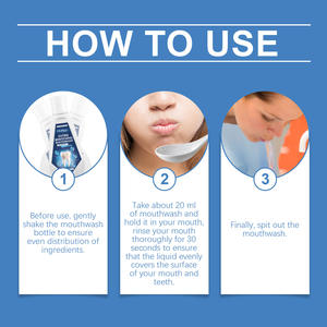 En Oferta, Enjuague Bucal K0123 de 120 ml con Sabor a Menta, Sin Alcohol, para el Cuidado Bucal, Blanqueamiento Dental, Sabor Refrescante, Vitamina E, para Uso en Casa y Viajes - Product Image 6