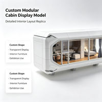Modèle d'intérieur de cabine modulaire personnalisée
