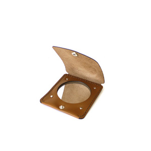 Custom genuine leather <b>mirror</b>, <b>small</b> makeup <b>mirror</b>, folding portable makeup <b>mirror</b>, free gift. - Product Image 3