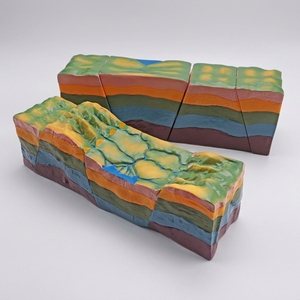 Modelo de Demostración de Geología para el Desarrollo de Estructuras de Fallos Horst y <span class=keywords><strong>Graben</strong></span>, Equipo de Laboratorio de Geología para Escuelas Secundarias y Preparatorias - Product Image 2