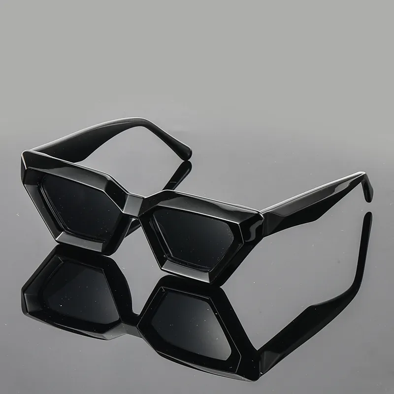 Nuevas gafas de sol cuadradas de acetato de alta calidad, gafas de sol Retro para hombre con logotipo personalizado a la moda de lujo, gafas de sol polarizadas de acetato para hombre y mujer