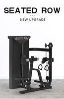Máquina de remo sentado con carga de pin para gimnasio comercial, entrenamiento de espalda, para centro de fitness
