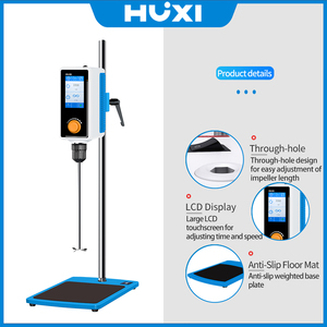 HUXI Lab 지능형 60L 디지털 오버헤드 터치스크린 전진/후진 전기 믹서 교반기 제조업체 - Product Image 3