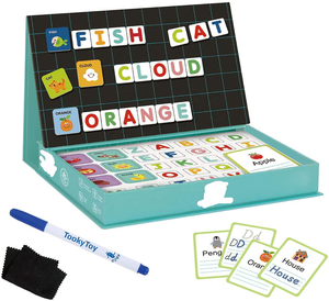 Set Alfabeto Magnetico Personalizzato UCI, Lavagna Magnetica, Carte Flash Visive per Parole - Giochi Educativi per Bambini e Prescolare 3+ Unisex - Product Image 1