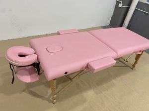 Venta al por mayor de fábrica caliente de lujo de cuero sintético plegable salón de masaje cama portátil Spa equipo de belleza para hoteles - Product Image 3