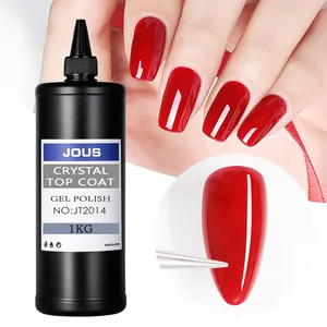 Jous JB1008 Factory Raw Material Bulk Wholesale Super Shine Rubber Base Gel UV Gel Nail Polish Salon Supplier No Wipe Top C
