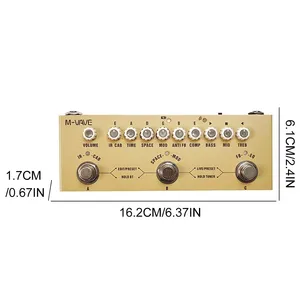 Processeur de guitare acoustique Cube <span class=keywords><strong>M</strong></span>-VAVE Baby AC Pro 9 AMP/IR Sims Dly/Chs/Rvb <span class=keywords><strong>FX</strong></span> Interface audio USB Type-C Recharge - Product Image 2