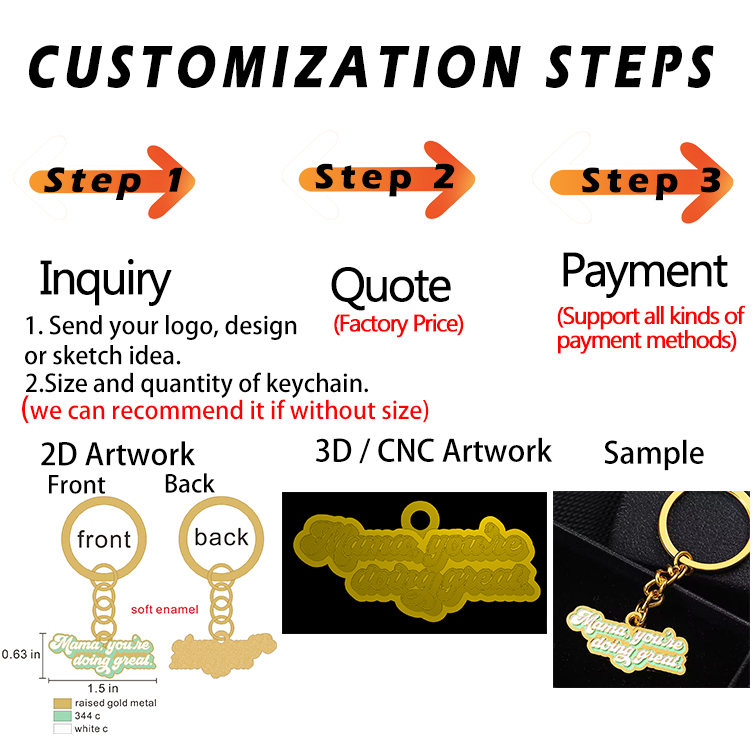 Passi per personalizzare i tuoi portachiavi