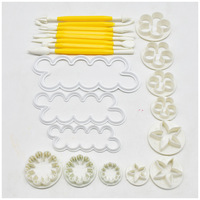 Outils de pâtisserie, 18 modèles, ensemble de moules à gâteau en fondant, moule à presser et à imprimer pour biscuits, ensemble d'outils de décoration pour la pâtisserie