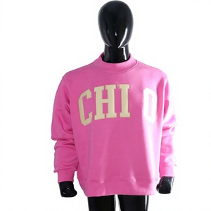 Sudadera con Capucha CHI O PINK, 100% Algodón, Cierre de Cremallera, Secado Rápido, Transpirable, Corte Regular, Color Rosa Vintage, Cuello Redondo para Mujer - Product Image 1