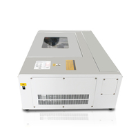 Prix bon marché Mini 6040 timbre graveur Portable Co2 Laser Machine de gravure K40 avec ventilateur d'échappement Port Usb 300*200mm bureau Laser Co2 Rail linéaire