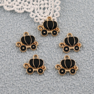 Themed <b>Pumpkin</b> Carriage Zinc Alloy Cartoon Unisex Pendant DIY Jewelry Charm for Earrings Bracelets Necklaces Fashion Accessory - Product Image 2