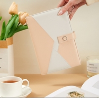 Cahier de notes en cuir souple Business Patchwork Notepad Workbook Premium Sense Office Diary Notebook