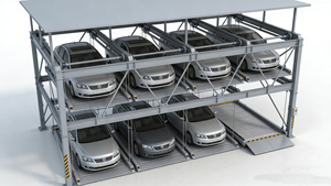 Elevador de Estacionamiento de Dos Pisos Accionado Hidráulicamente, Apilador Automático de Vehículos de Acero para Estacionamiento - Product Image 3