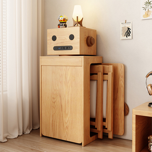 Modern Home Solid Wood Save Space Furniture Muebles Folding Dining <strong>Table</strong> With Storage <strong>Cabinet</strong> &amp; USB Port Expandable Dining <strong>Table</strong>
