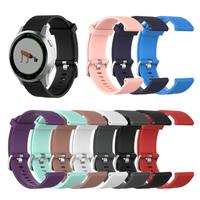 Bracelet en silicone sport Eraysun 18 mm pour montre connectée Garmin Vivoactive 4S