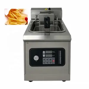 Freidora profunda de elevación automática de fácil operación, máquina para freír pollo, patatas fritas, horno grueso para comedor, salón, Hotel