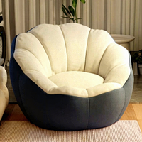 Canapé paresseux moderne minimaliste en tissu rembourré de mousse - Ottoman multifonctionnel pour la sieste et le lit, idéal pour chambre, balcon, style tatami