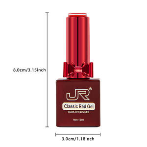 Juego de 12 piezas de esmalte de uñas de <span class=keywords><strong>gel</strong></span> UV rojo de fabricante, fórmula de brillo no tóxico de larga duración, regalo de Año Nuevo de ojo de gato francés - Product Image 5