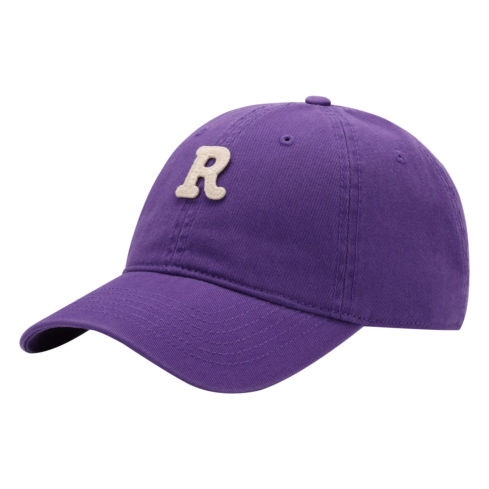Grosir topi bisbol Logo kustom topi ayah antik katun daur ulang olahraga dapat disesuaikan topi bisbol hitam
