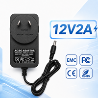 Alimentation électrique murale à découpage 12V 2A personnalisée OEM ODM multi-prises US EU UK AU pour routeur et commutateur