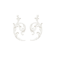 Applique murale symétrique en PU motif acanthe, ornement sculpté européen à motifs festonnés, moulure décorative peignable pour porte et cheminée