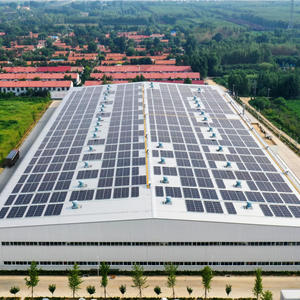 プレハブ鉄骨構造建物ソーラーパネル屋根倉庫鉄骨構造物流倉庫 - Product Image 4