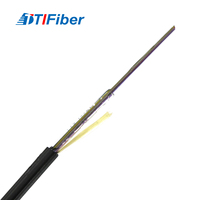 Kabel Serat Optik Mikro Duct Tiup Udara TTI 2-24 Core Single Mode GCYFY LSZH/PE Jacket Hitam Dari Guangdong