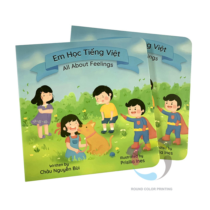 High Quality Eco-friendly Custom Printed Children Education Cardboard Board Book Printing On Demand