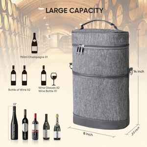 Bolsa de Vino Impermeable de Gran Capacidad con Logotipo Personalizado, Venta Caliente de Fábrica BSCI, Altamente Recomendada - Product Image 5