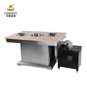 Tables à manger <span class=keywords><strong>BBQ</strong></span> coréennes CENHOT personnalisables avec équipement sans fumée pour restaurants - Product Image 2