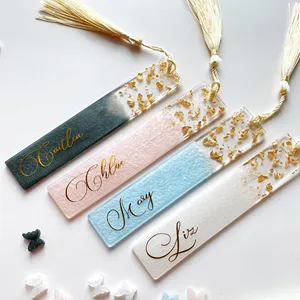 Customized Personalized Resin Bookmark Handmade Book Accessories Gift For Teacher